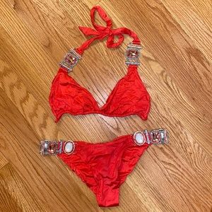Beach Bunny Red Bikini Set